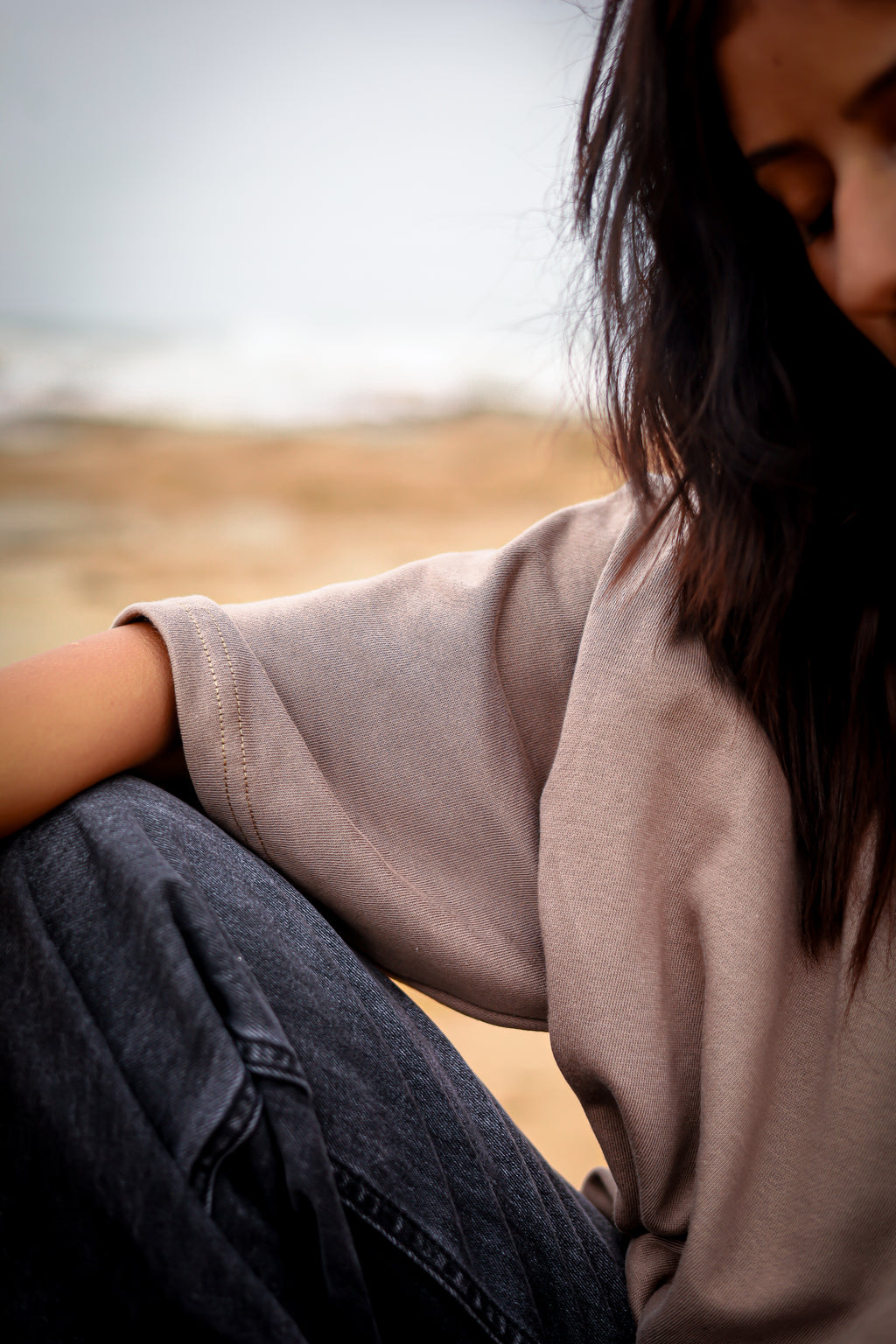 Boxy tee (Unisex) - Brown