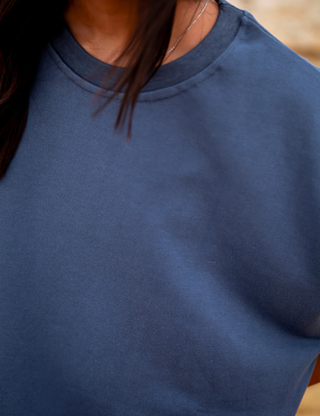 Boxy tee (Unisex) - Slate Blue