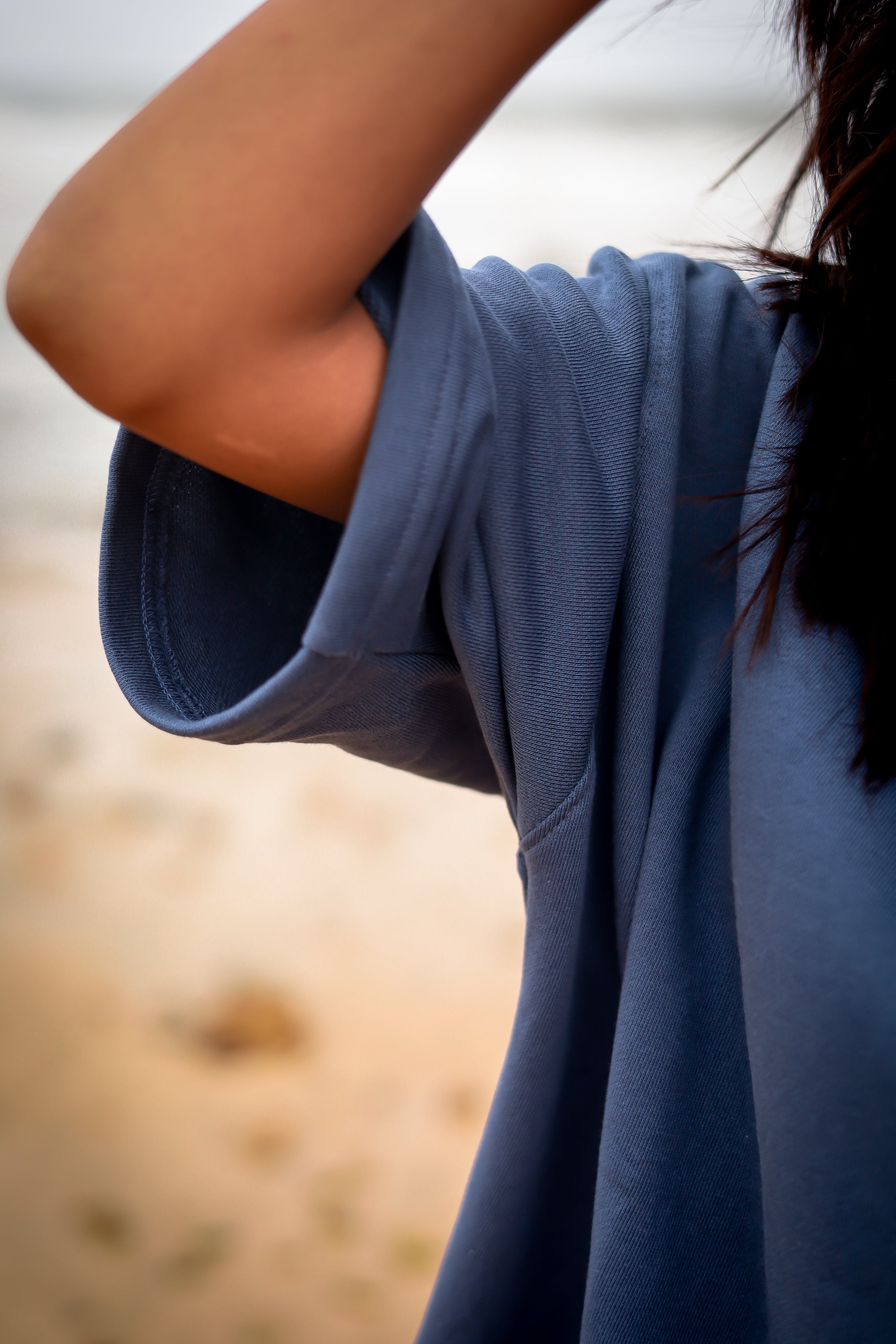 Boxy tee (Unisex) - Slate Blue